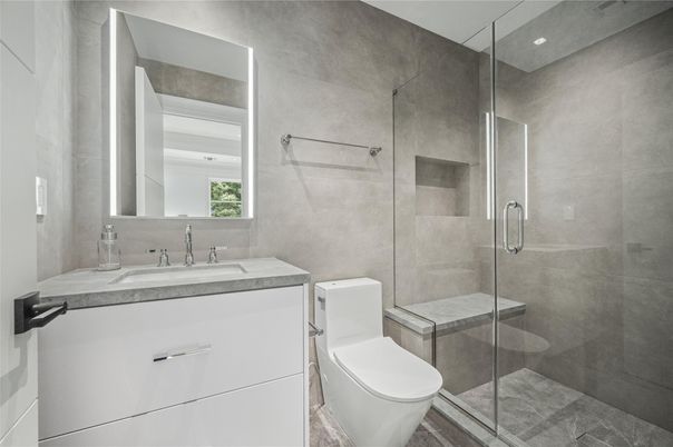 Bathroom, Glass Shower, Interior