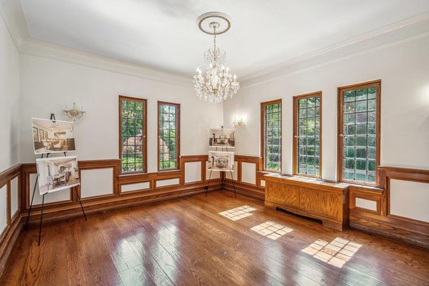 Chandelier, Interior, Wood Texture Flooring
