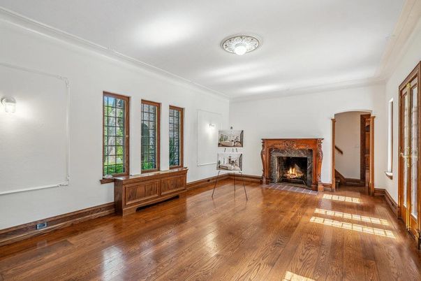 Fireplace, Interior, Wood Texture Flooring