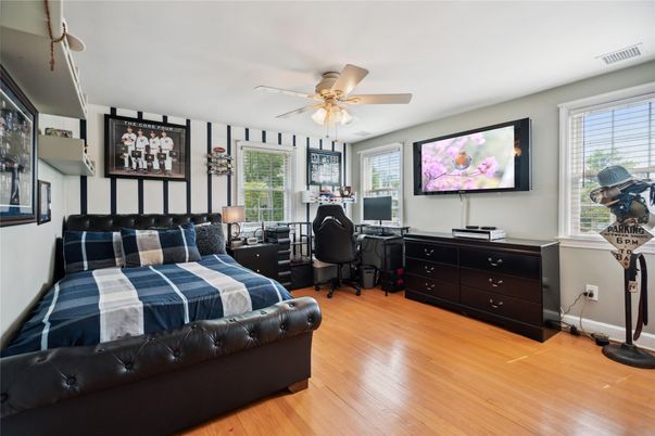 Bedroom, Home Office, Interior, Wood Texture Flooring