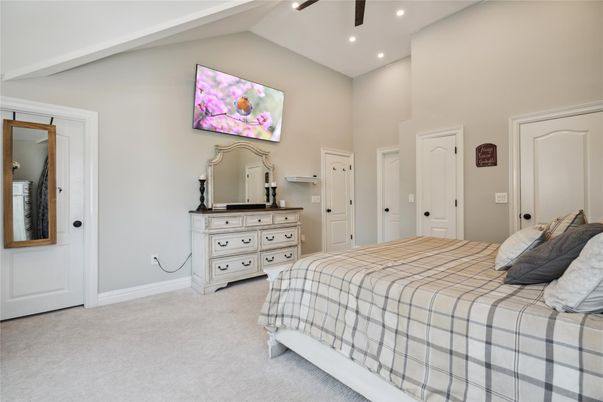 Bedroom, Interior, Recessed Lighting
