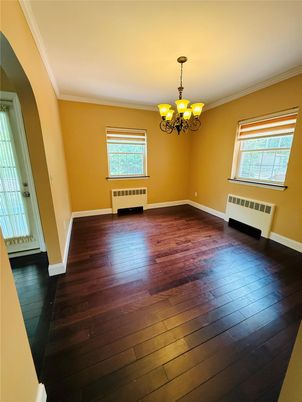 Chandelier, Empty room, Interior, Wood Texture Flooring