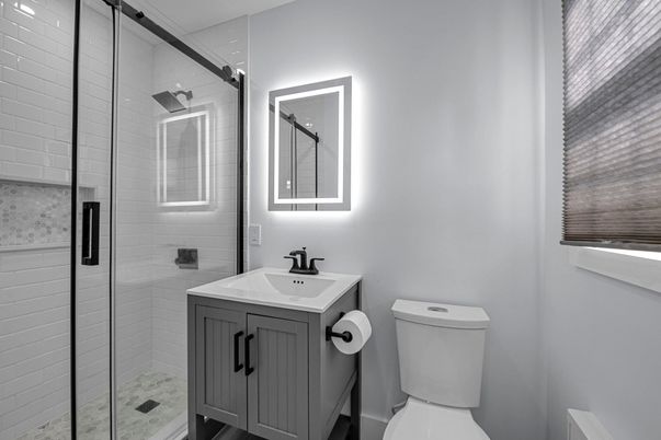 Bathroom, Glass Shower, Interior