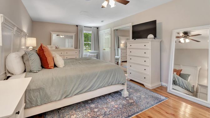Bedroom, Interior, Wood Texture Flooring