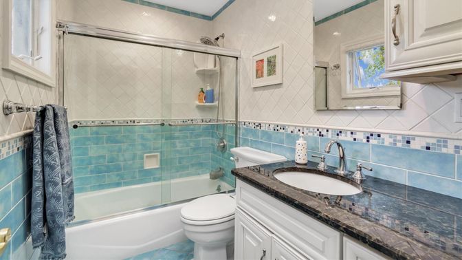 Bathroom, Glass Shower, Interior