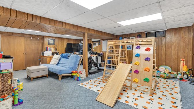 Interior, Recessed Lighting, Wooden Walls
