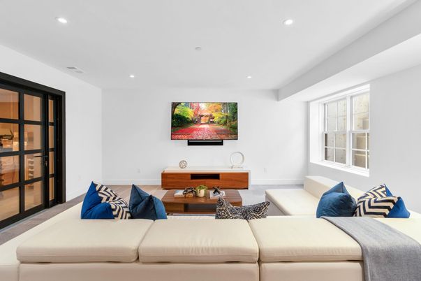 Interior, Living room, Recessed Lighting
