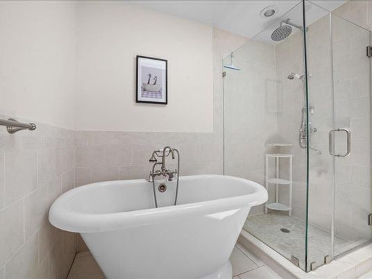 Bathroom, Free Standing Baths, Glass Shower, Interior