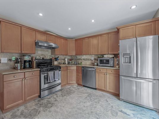 Interior, Kitchen, Recessed Lighting, Stainless Steel Appliances