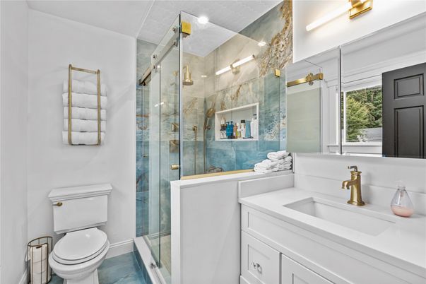 Bathroom, Glass Shower, Interior