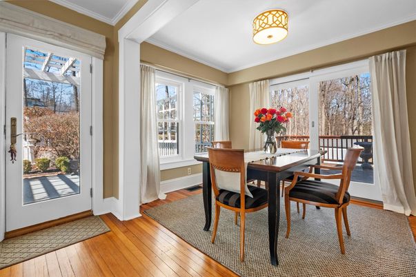 Dining room, Interior, Wood Texture Flooring