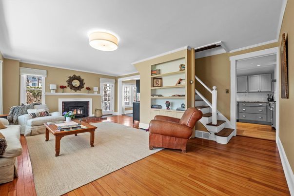 Fireplace, Interior, Living room, Wood Texture Flooring