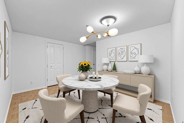 Dining room, Interior, Wood Texture Flooring