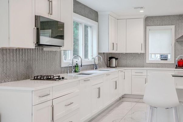 Interior, Kitchen, Marble, Recessed Lighting