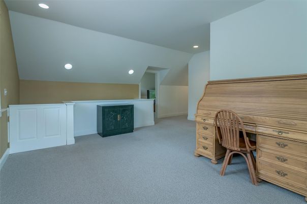 Fireplace, Home Office, Interior, Recessed Lighting