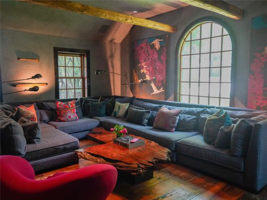 Interior, Living room, Wooden Beams, Wood Texture Flooring