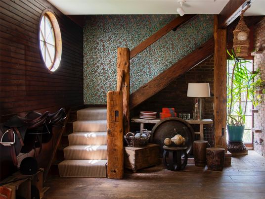 Interior, Wood Texture Flooring, Wooden Walls