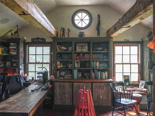 Home Office, Interior, Wood Texture Flooring