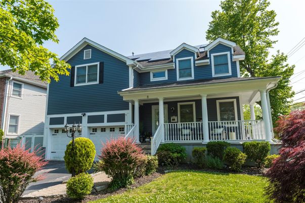Attached, Exterior, Facade, Solar Panels, Queen Anne Victorian