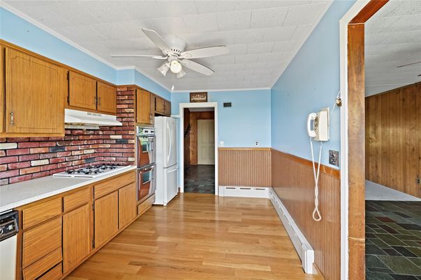 Interior, Kitchen, Wood Texture Flooring