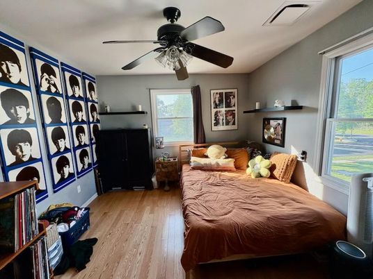 Bedroom, Interior, Wood Texture Flooring