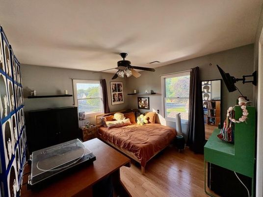 Bedroom, Interior, Wood Texture Flooring