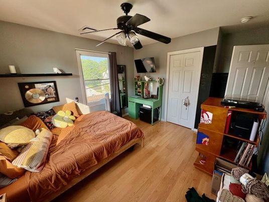 Bedroom, Interior, Wood Texture Flooring