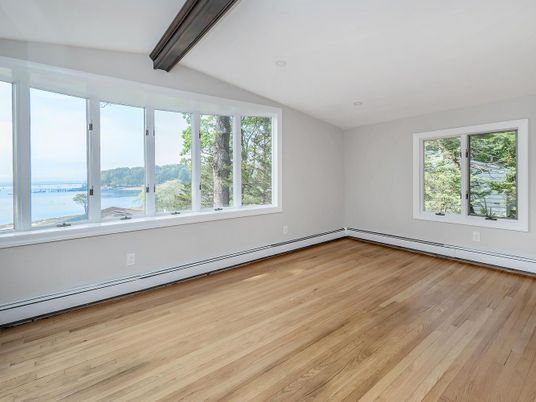 Empty room, Interior, Water, Wood Texture Flooring