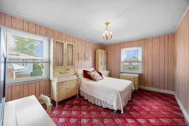 Bedroom, Chandelier, Interior
