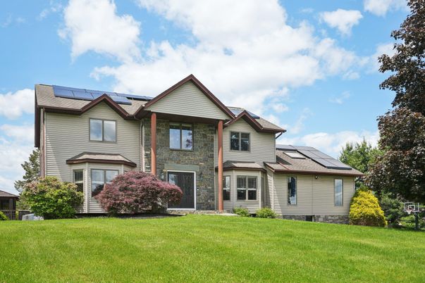 Backyard, Exterior, Facade, Solar Panels, Queen Anne Victorian