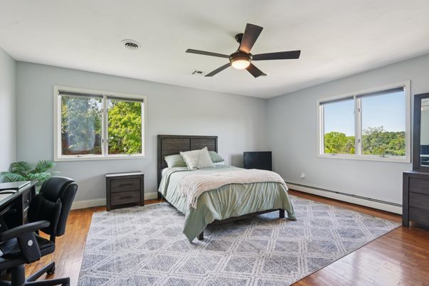 Bedroom, Home Office, Interior, Wood Texture Flooring