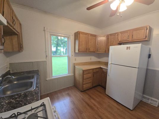 Interior, Kitchen, Wood Texture Flooring