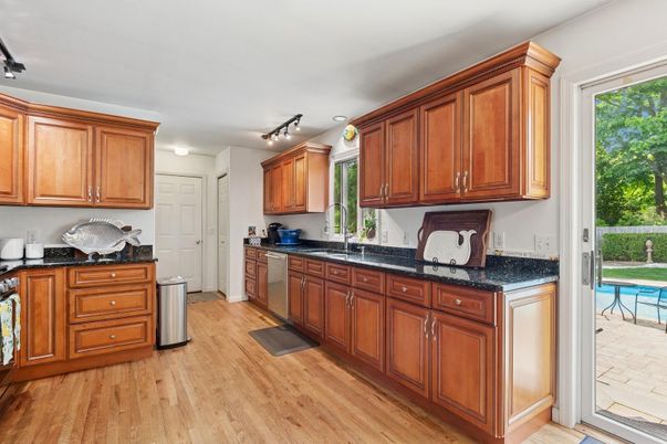 Interior, Kitchen, Wood Texture Flooring