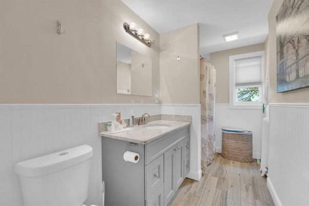 Bathroom, Interior, Wood Texture Flooring