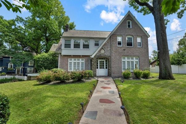 Exterior, Facade, Brick Facade, Tudor Revival