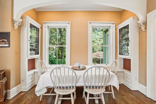 Dining room, Interior, Wood Texture Flooring
