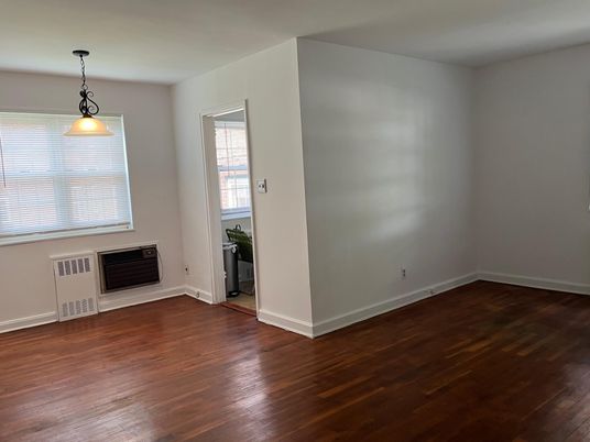 Empty room, Interior, Pendant Lights, Wood Texture Flooring