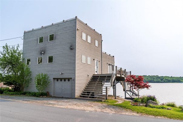 Attached, Exterior, Facade, Water, Rowhouse