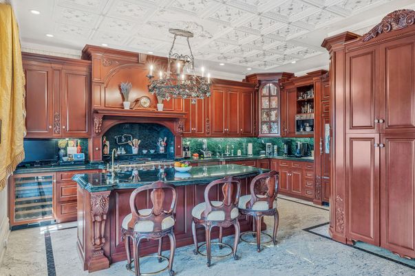 Chandelier, Interior, Kitchen, Recessed Lighting