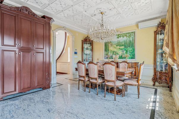 Chandelier, Dining room, Interior, Recessed Lighting
