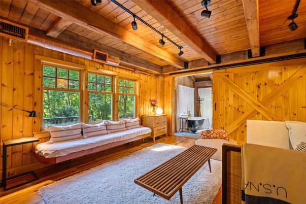 Bedroom, Interior, Wooden Beams, Wooden Ceilings, Wood Texture Flooring, Wooden Walls
