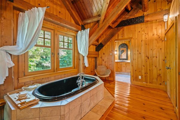 Bathroom, Interior, Wooden Beams, Wooden Ceilings, Wood Texture Flooring, Wooden Walls
