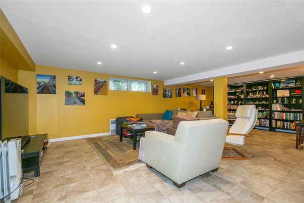 Interior, Living room, Recessed Lighting