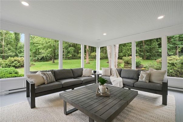 Interior, Living room, Recessed Lighting, Sun Room