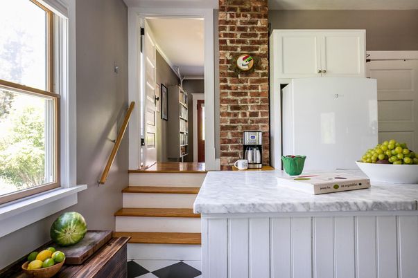 Interior, Kitchen, Stone Walls