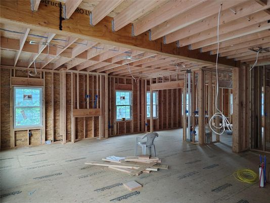 Empty room, Interior, Wooden Beams, Wooden Walls
