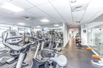Fitness Equipment, Gym, Interior, Recessed Lighting