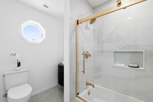 Bathroom, Glass Shower, Interior