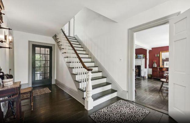Fireplace, Interior, Wood Texture Flooring