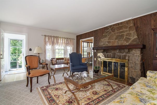 Fireplace, Interior, Living room, Stone Walls, Wooden Walls